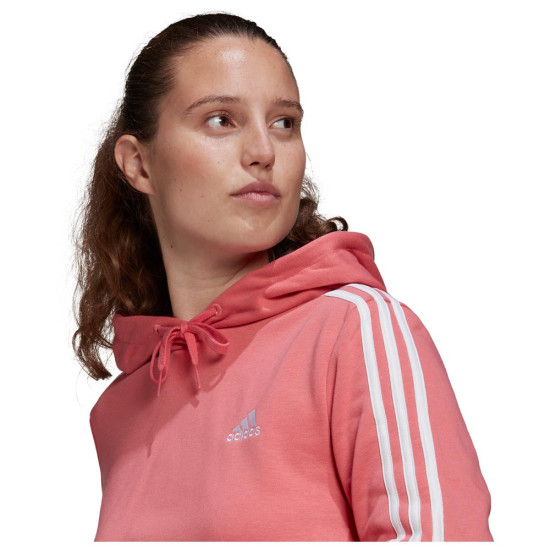 Adidas Γυναικείο φούτερ 3S French terry Cropped Hoodie Adidas Γυναικείο φούτερ 3S French terry Cropped Hoodie